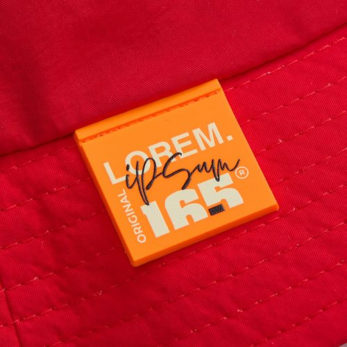 Лейбл из ПВХ Kare, оранжевый неон