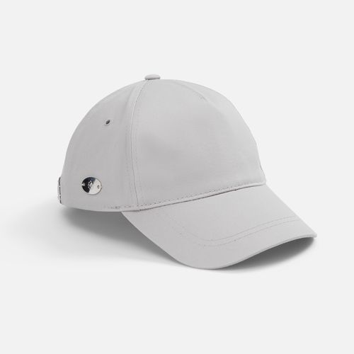 Шильдик металлический Alfa Oval, серебристый глянцевый