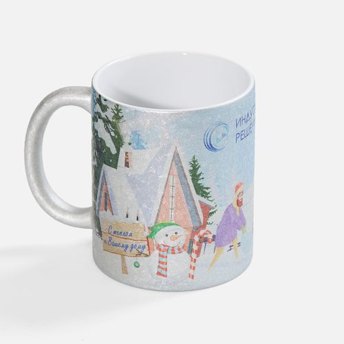 Кружка для сублимационной печати Sagredo, серебристая