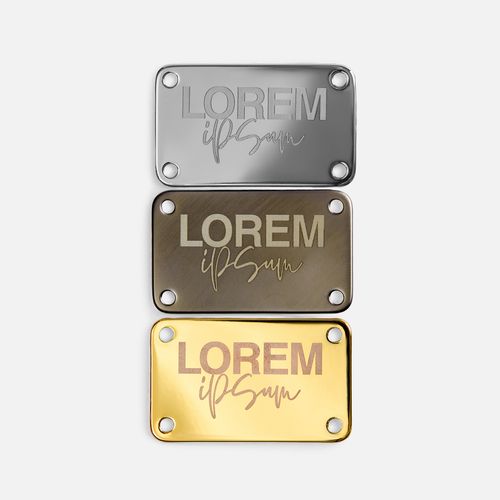 Шильдик металлический Furo, бронзовый