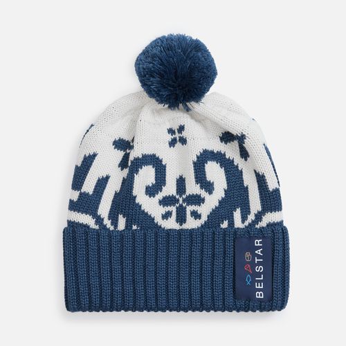 Шапка Wintertude, синяя с белым