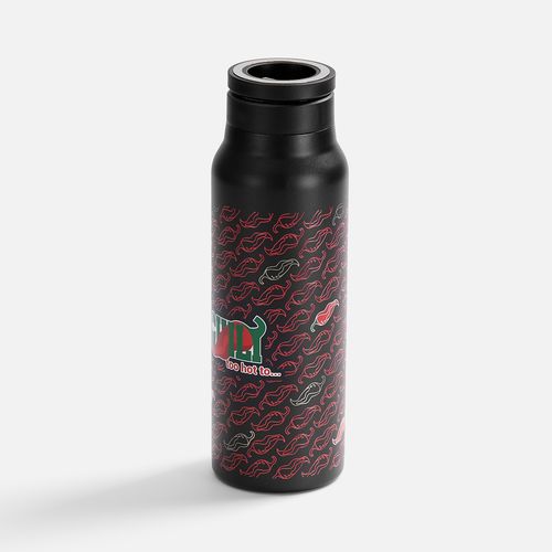 Термобутылка Magnus с магнитным держателем для телефона, черная