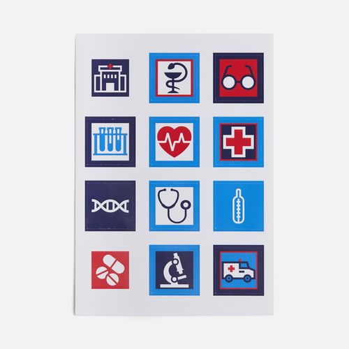 Наклейки бумажные Sticker Pack на заказ, M