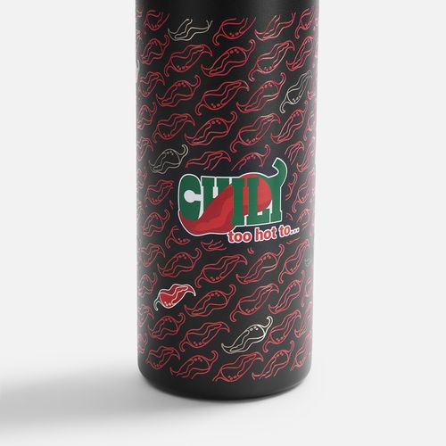 Термобутылка Magnus с магнитным держателем для телефона, черная