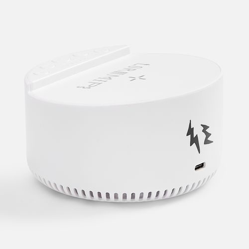 Bluetooth-колонка с беспроводной зарядкой relaxTime, белая