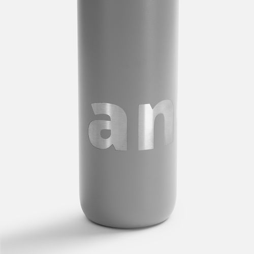 Термостакан X1 с цветной кнопкой, серый с синим