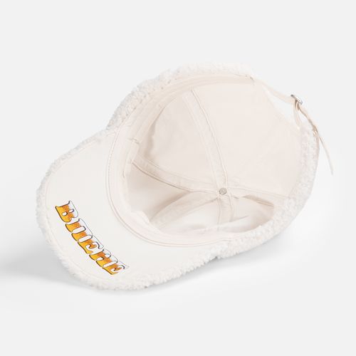 Бейсболка Oblako, утепленная, молочно-белая