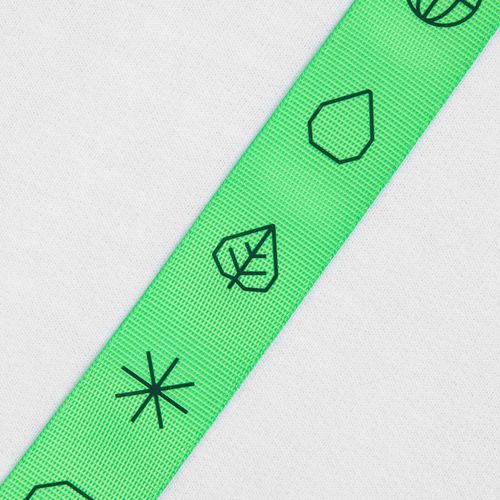 Стропа текстильная Fune 25 S, зеленый неон, 40 см