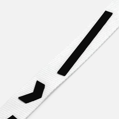 Лента для бейджа с 2 карабинами Carabine Duo, белая