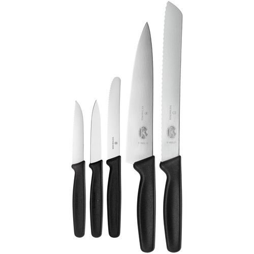 Набор из 5 ножей Victorinox Standart, черный