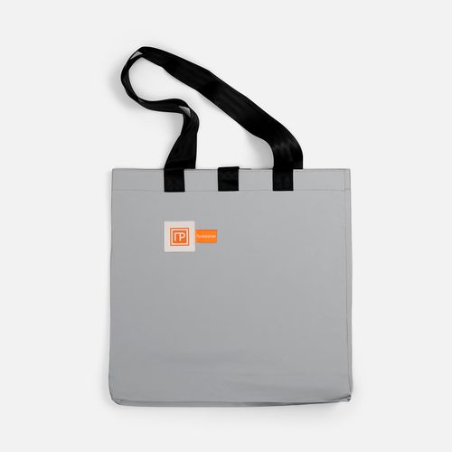 Шопер Manifest из светоотражающей ткани, серый