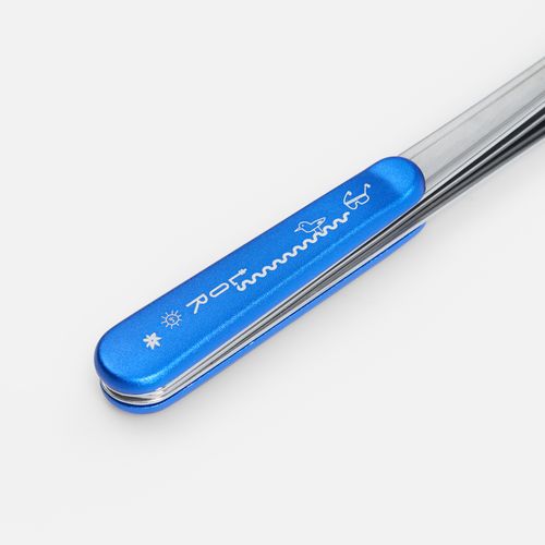 Набор походных столовых приборов Campsite, синий