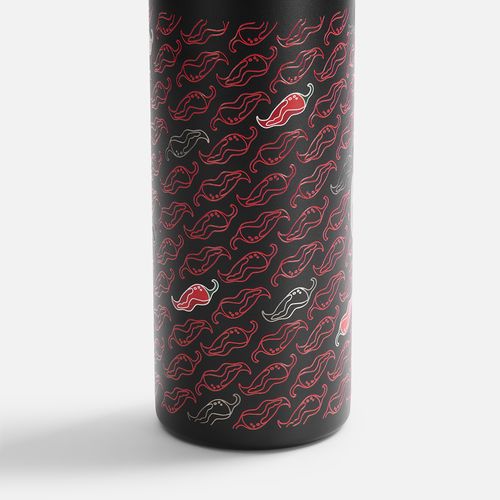 Термобутылка Magnus с магнитным держателем для телефона, черная