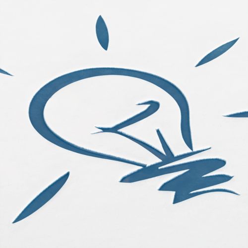 Ежедневник Butterfly, недатированный, белый с синим