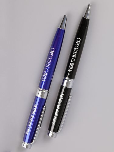 Ручка шариковая Broad Ring, глянцевая, темно-синяя