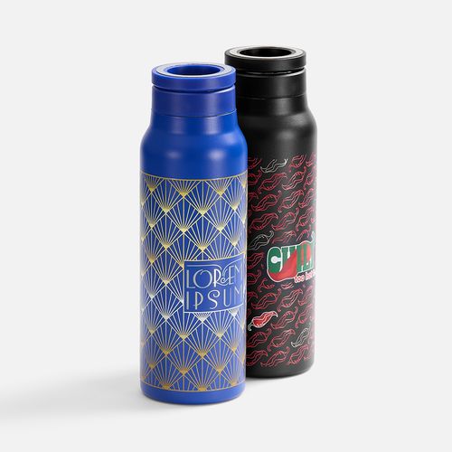 Термобутылка Magnus с магнитным держателем для телефона, черная