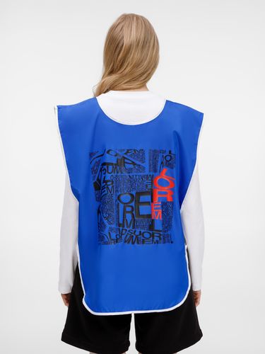 Манишка Member, синяя с белым