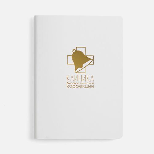 Ежедневник Nebraska Flex, недатированный, белый с золотистым
