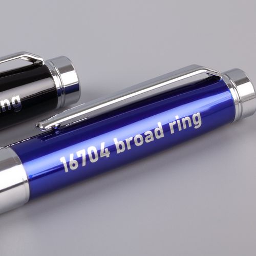 Ручка шариковая Broad Ring, глянцевая, темно-синяя