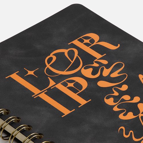 Ежедневник Spiral, недатированный, черный