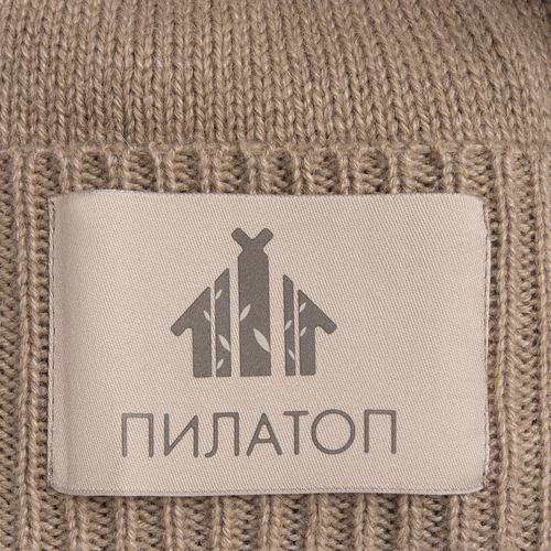 Лейбл тканевый Epsilon, XL, бежевый