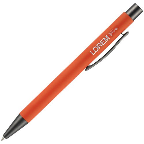 Ручка шариковая Atento Soft Touch, оранжевая