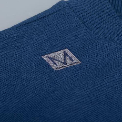 Футболка оверсайз с двойным рукавом Kosmos, темно-синяя