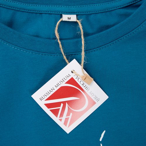 Футболка унисекс оверсайз Crosstown, бирюзовая (морская волна)