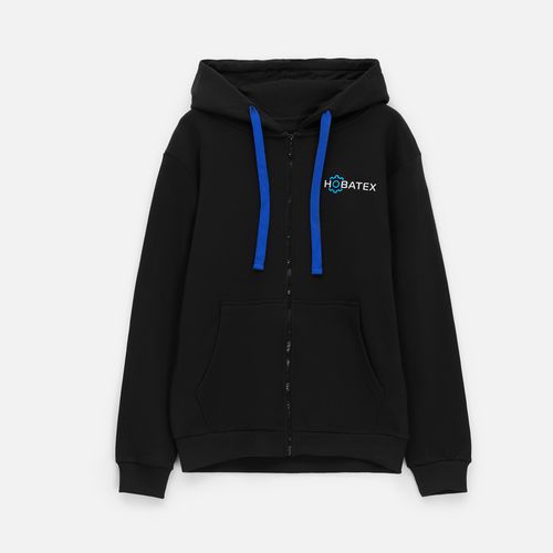 Толстовка на молнии с капюшоном Siverga Heavy 2.0, черная