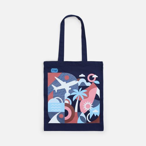 Холщовая сумка Countryside, темно-синяя