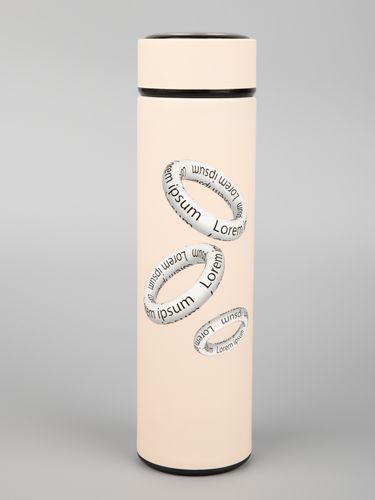 Термос с ситечком Percola, бежевый