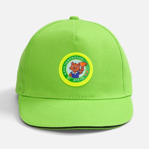 Лейбл из ПВХ Dzeta Round, L, желтый неон