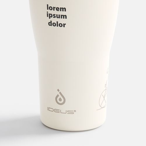 Термостакан Sapporo, белый (молочный)