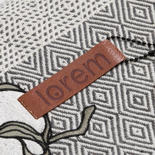 Лейбл кожаный Pasek, горчичный