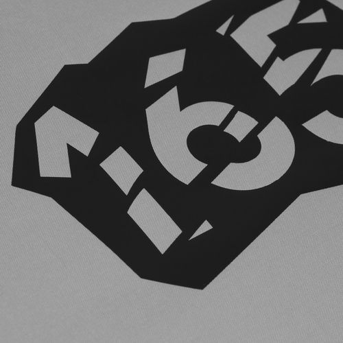 Зонт складной Hard Work с проявляющимся рисунком, серый