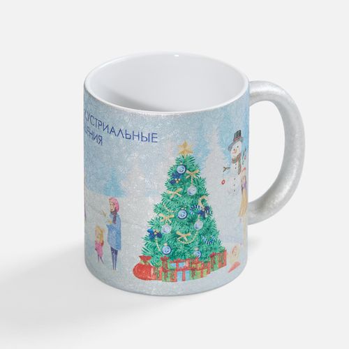 Кружка для сублимационной печати Sagredo, серебристая