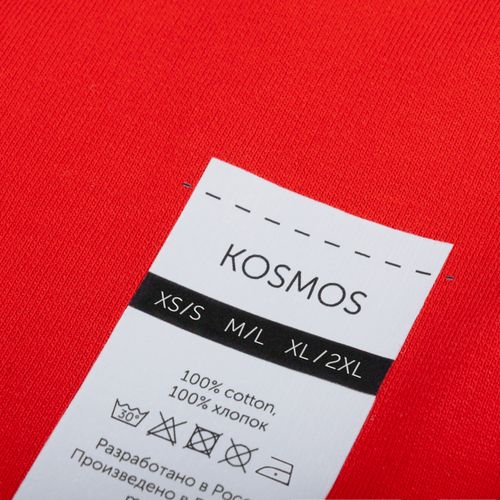 Футболка оверсайз с двойным рукавом Kosmos, красная