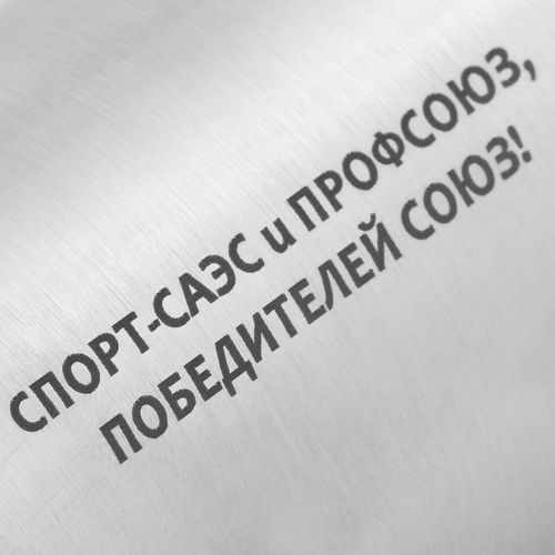 Термостакан Bucks, вакуумный, серебристый