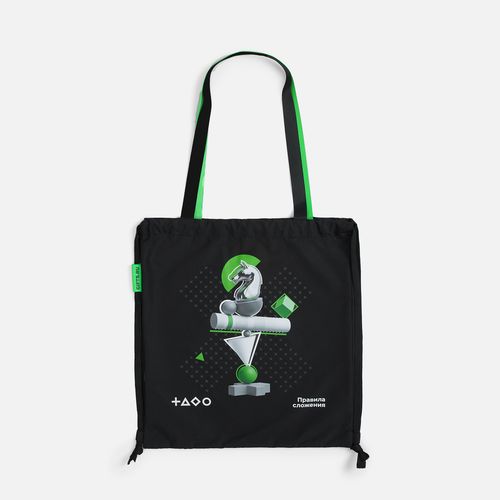 Лейбл тканевый Epsilon, L, зеленый неон