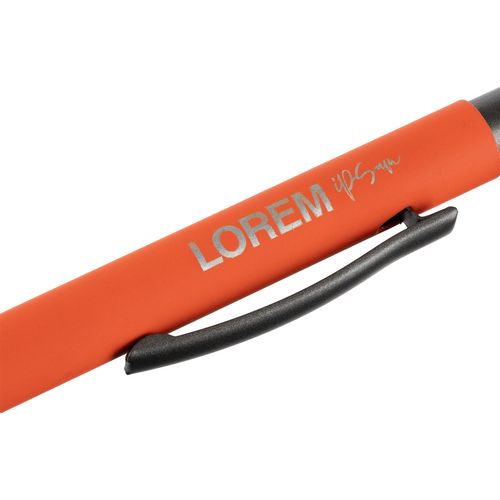 Ручка шариковая Atento Soft Touch, оранжевая