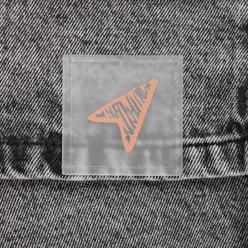 Лейбл из ПВХ Dzeta, L, прозрачный