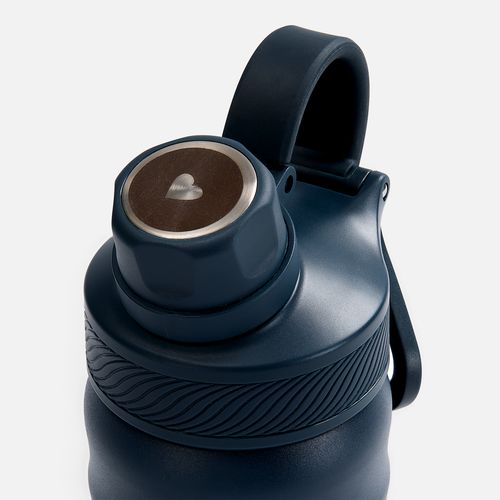 Термобутылка Fujisan 2.0 без логотипа, темно-синяя