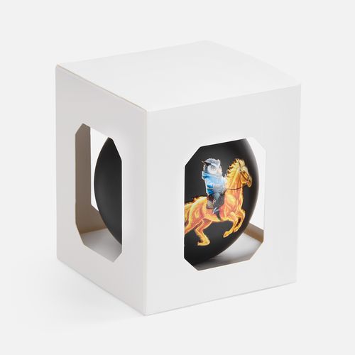 Елочный шар Finery Matt, 10 см, матовый черный