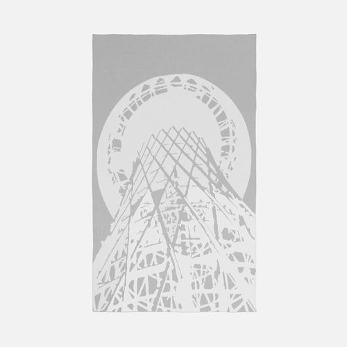 Плед на заказ Tricksy Net, 2 цвета, S, полушерсть