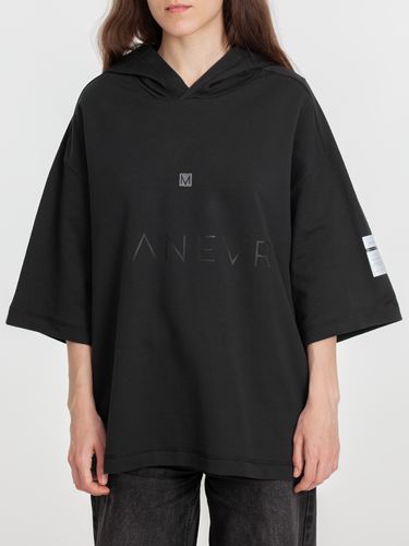 Футболка оверсайз унисекс с капюшоном Neofit, черная