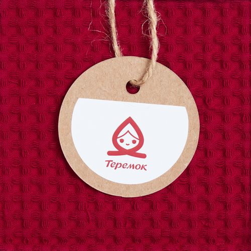 Набор кухонных полотенец Good Wipe, белый с красным