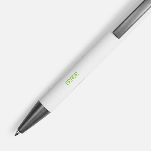 Ручка шариковая Atento Soft Touch со стилусом, белая