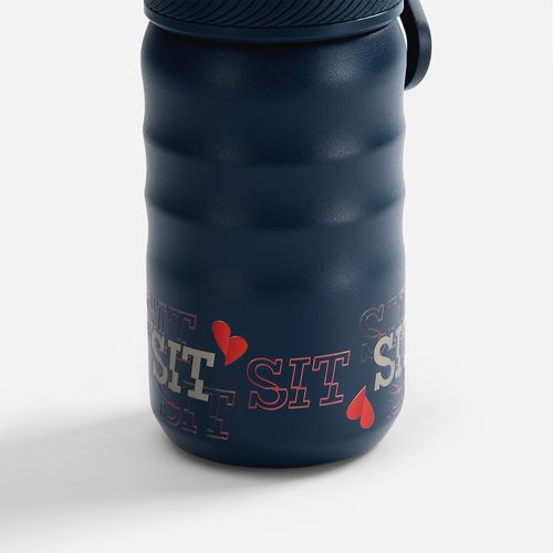 Термобутылка Fujisan 2.0 без логотипа, темно-синяя