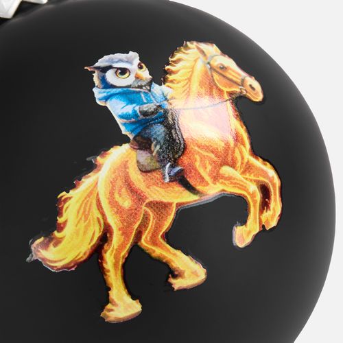 Елочный шар Finery Matt, 8 см, матовый черный