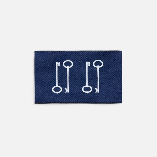 Лейбл тканевый Epsilon, M, темно-синий